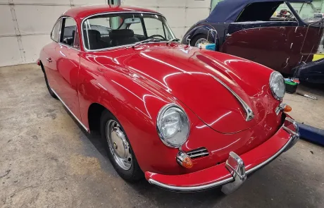Michelin Classic Tires mounted on a restored vintage Porsche